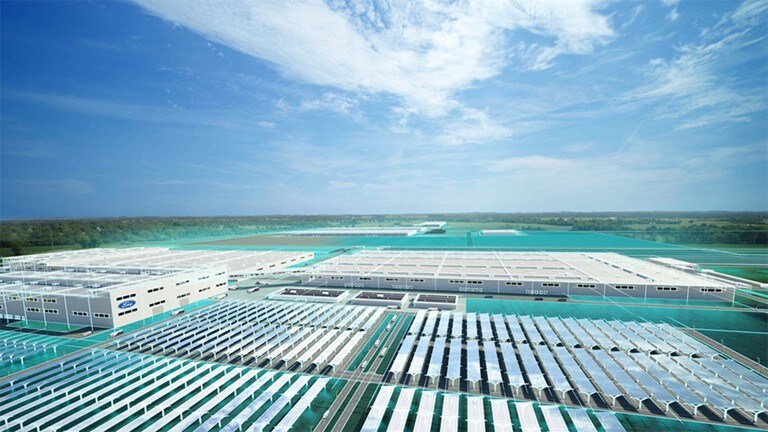 Artists rendering of the BlueOval™ City site