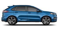 2020 Ford Edge S T shown in Performance Blue