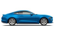 2020 Ford Mustang in Velocity Blue
