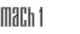 Mach 1 text logo