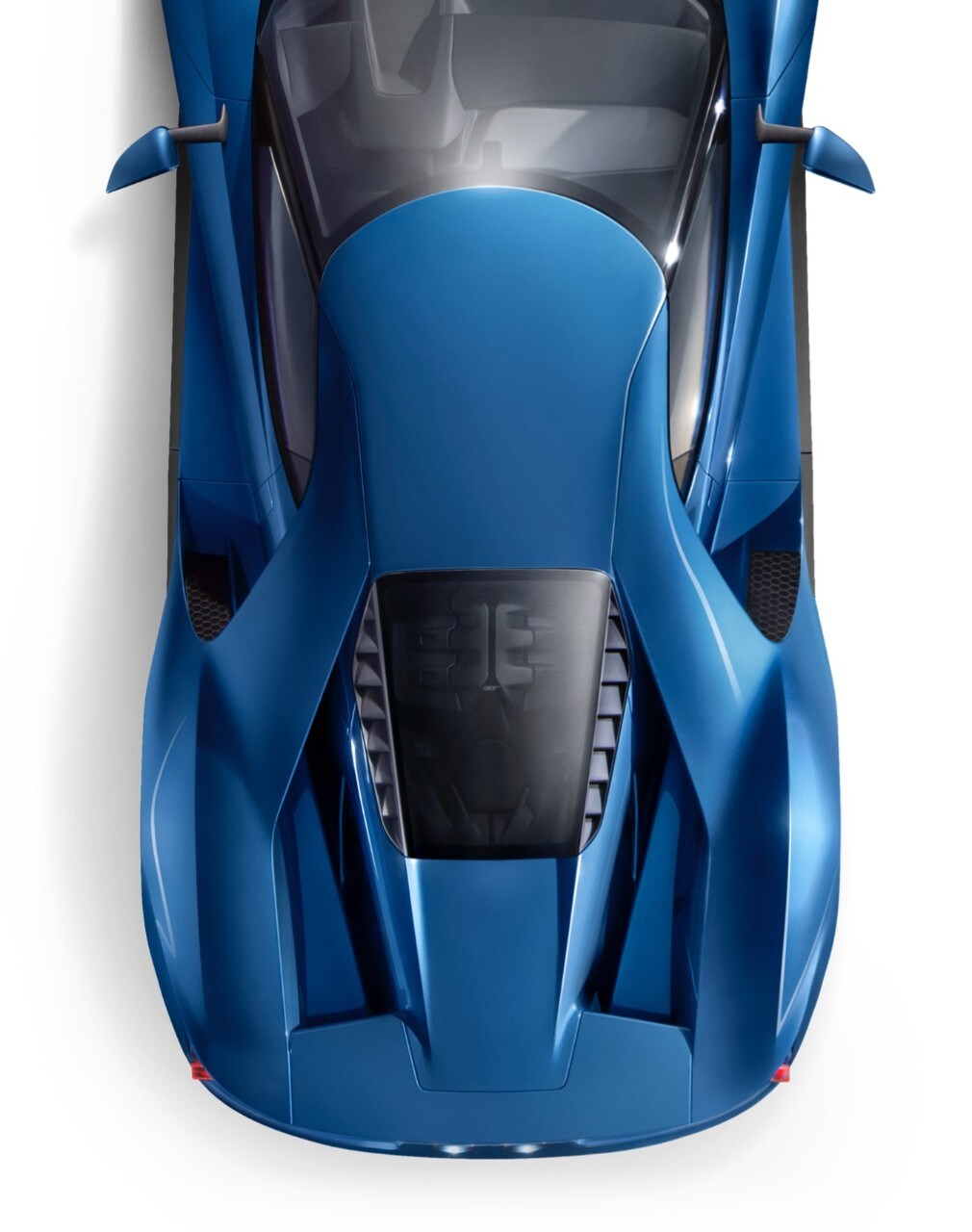 Imagen del techo del Ford G T con hotspots seleccionables