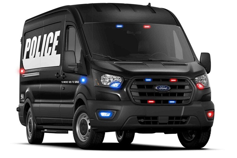 Twenty twenty one ford transit police special service vehicle