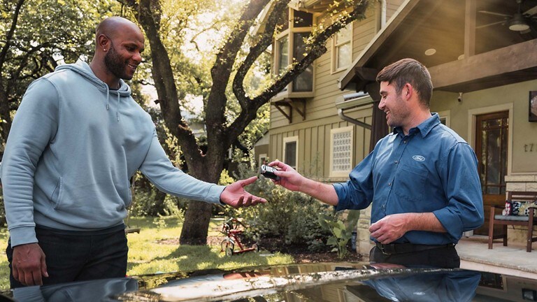 Customer receiving key