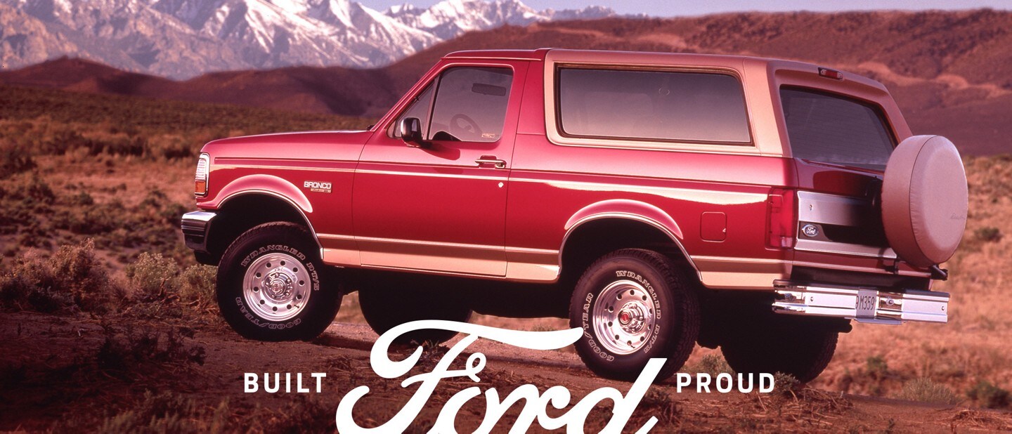 1994 Ford Eddie Bauer Bronco in Electric Red