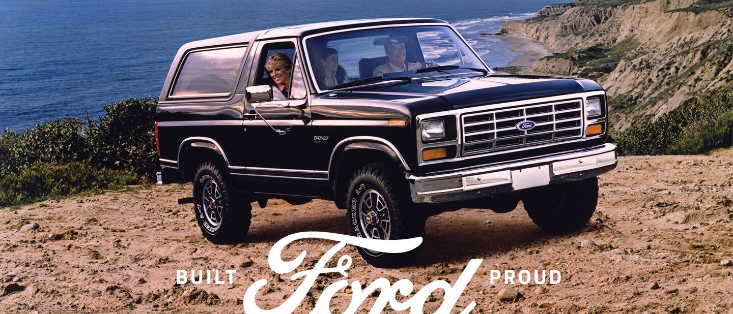 1983 Ford Bronco X L T with exterior trim detail