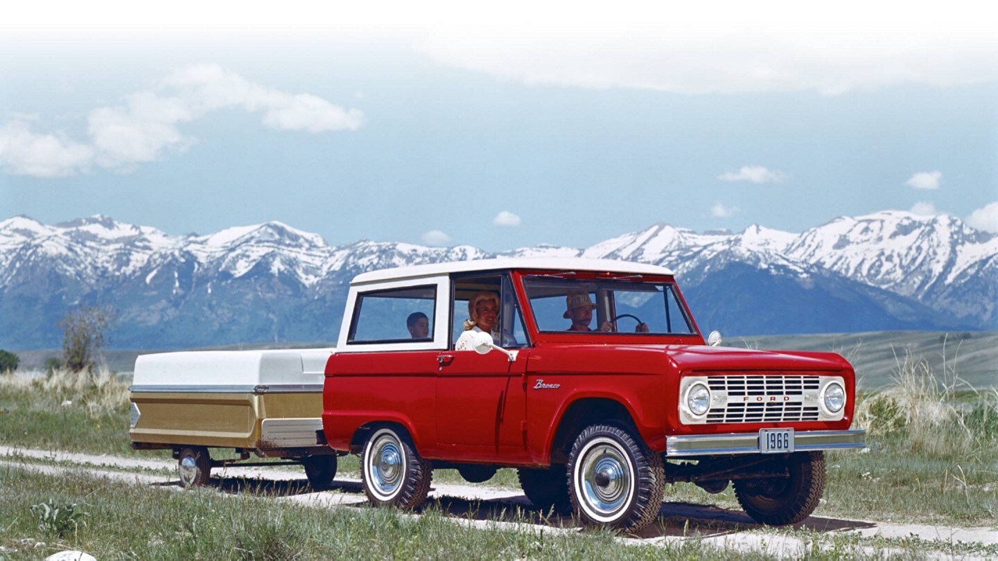 Vintage 1966 Ford Bronco in Candy Apple Red 