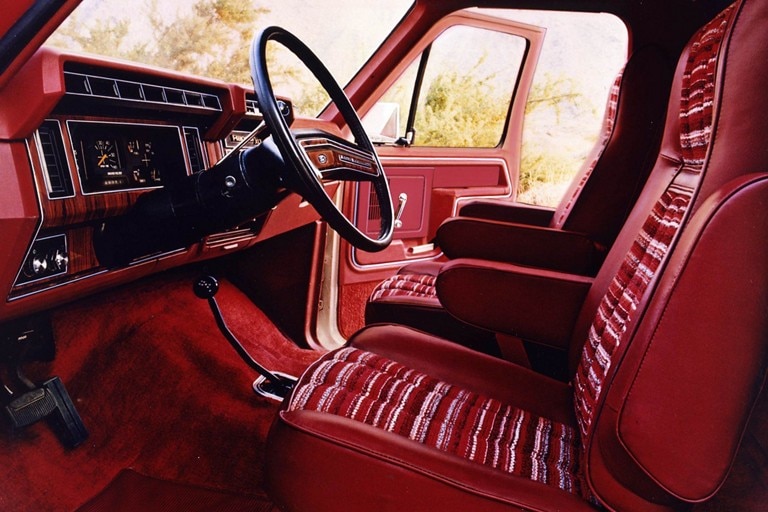 1979 Ford Bronco optional high back captains chairs.