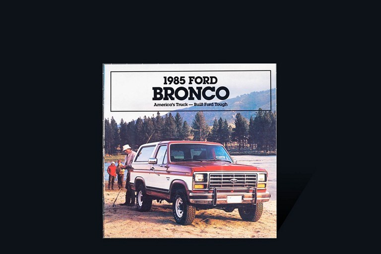 cover of 19 85 Ford Bronco vehicle brochure