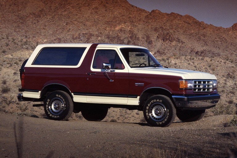 1988 Ford Bronco in Cabernet Red with Victoria two tone 