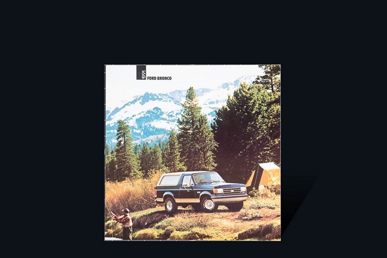 cover of 19 91 Ford Bronco vehicle brochure 