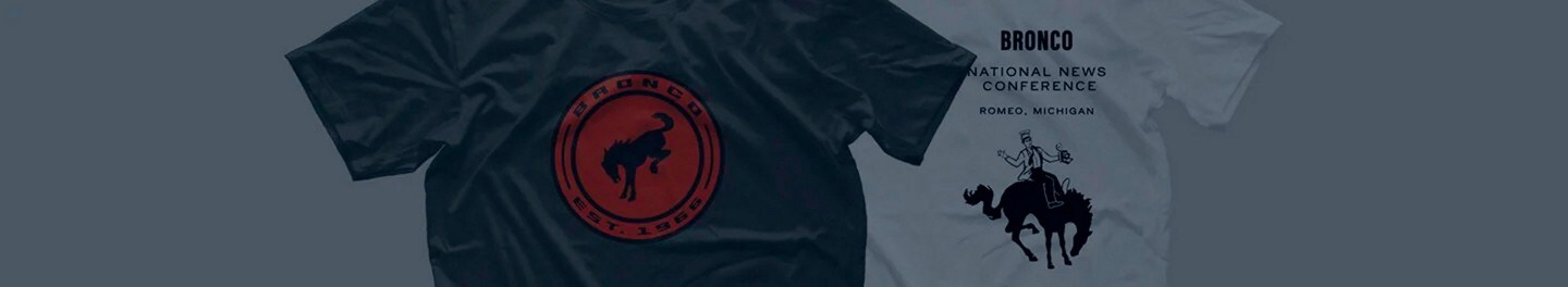Camisetas con los logos de Ford Bronco®