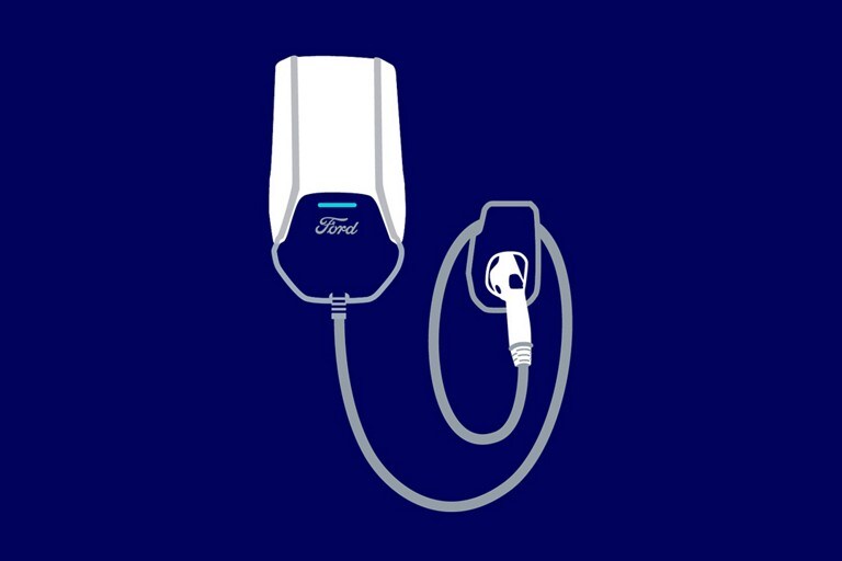 Illustration of Ford Connected Charge Station