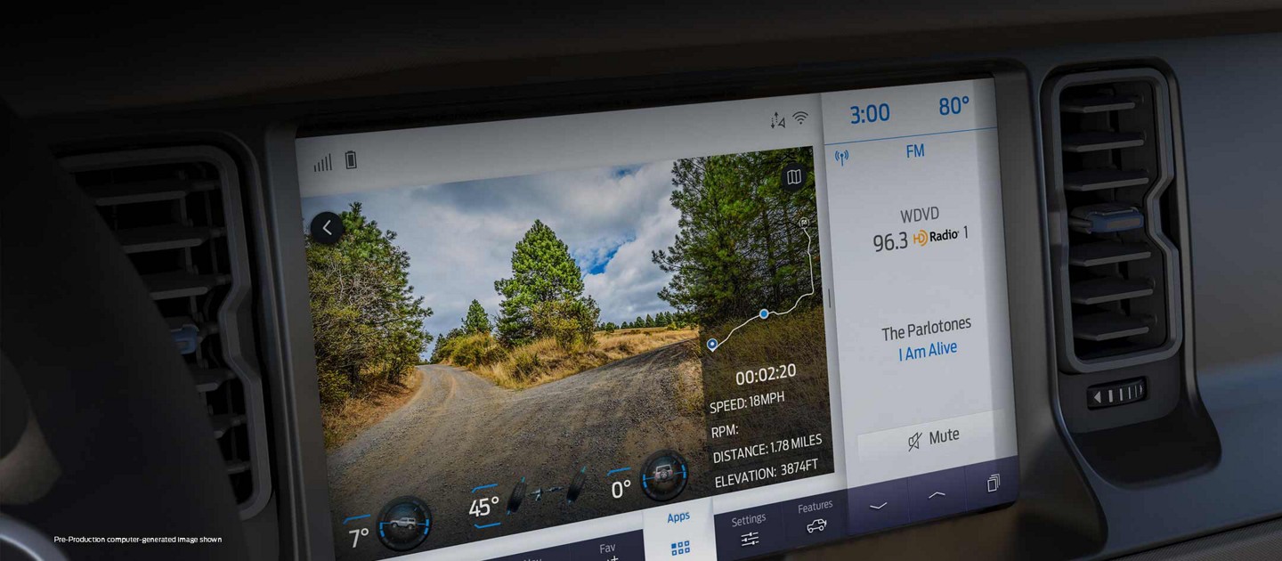 2021 Ford F 1 50 interior with close up video of available twelve inch touchscreen