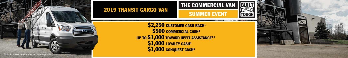2019 Ford Transit Full Size Cargo Van The Smart Choice For Your - two men load a ladder on top of a silver twenty nineteen transit cargo van