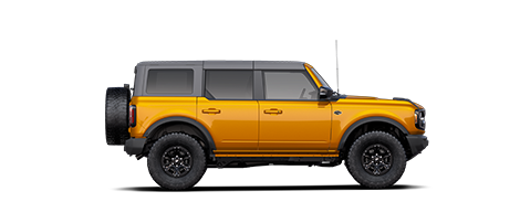2021 Ford Bronco Wildtrak™ shown in Cyber Orange Metallic tri-coat