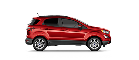 Se muestra una Ford EcoSport SE 2021 en Race Red