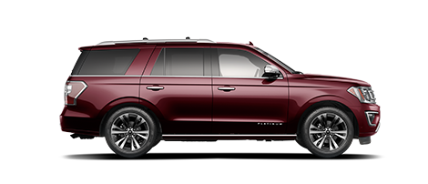 Se muestra una Ford Expedition Platinum 2021 Burgundy Velvet 