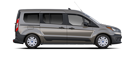 Se muestra una Wagon de Pasajeros Ford Transit Connect Titanium 2021 en Solar Silver