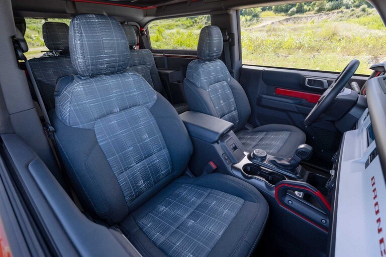 2023 Ford Bronco® Heritage interior with cloth plaid seats