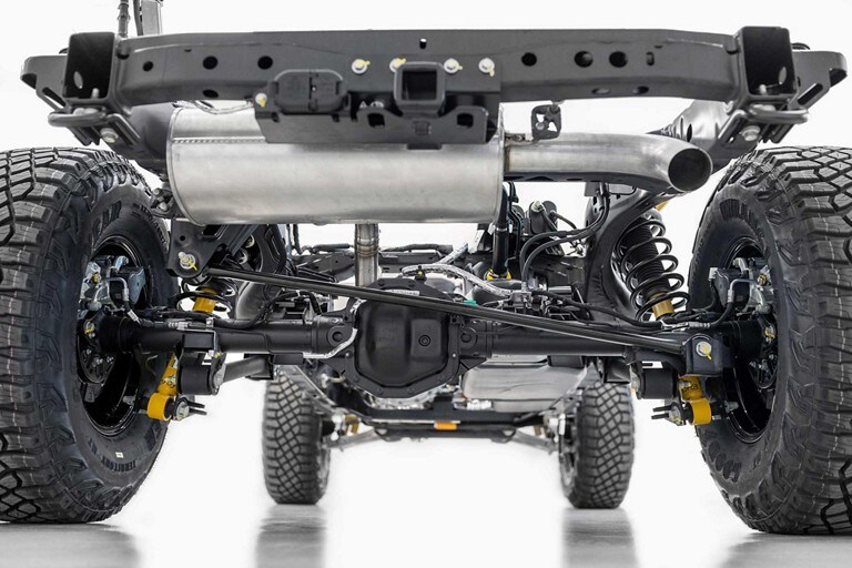 Eje delantero y trasero con bloqueo electrónico de la Ford Bronco® 2023