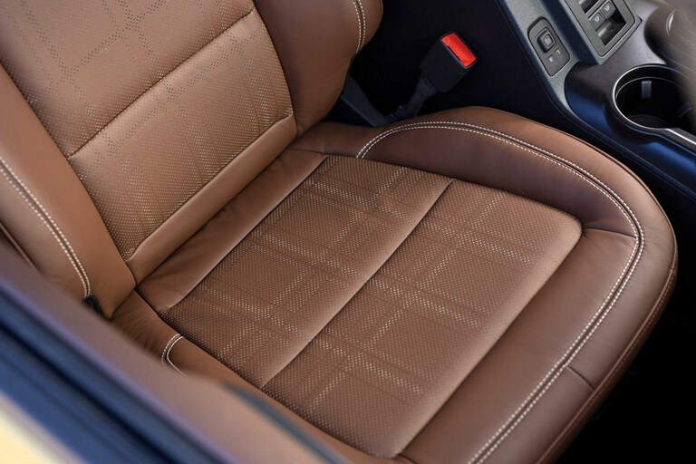 2024 Ford Bronco® Heritage Limited interior seats with perforated plaid inserts
