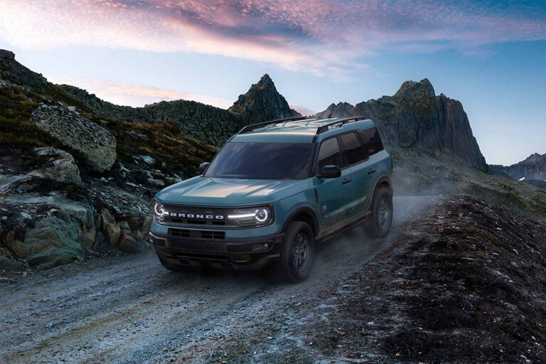 2024 Ford Bronco® Sport being driven with mountains in the background