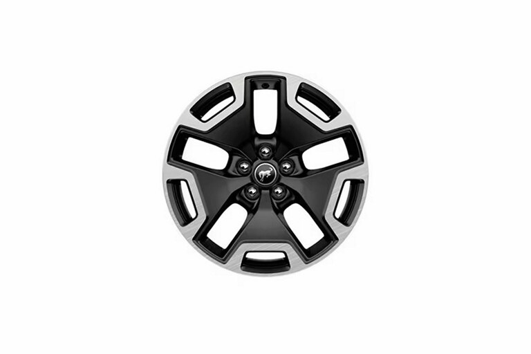 2024 Ford Bronco® Sport SUV 18-inch Ebony Black-painted machined-face aluminum wheel