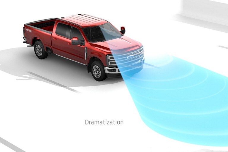 Computer-generated graphic highlighting the Pre-Collision Assist® with Automatic Emergency Braking feature