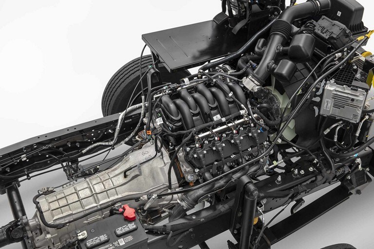 Standard 7.3L V8 engine