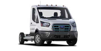 2023 Ford E-Transit™ Cutaway shown in Oxford White