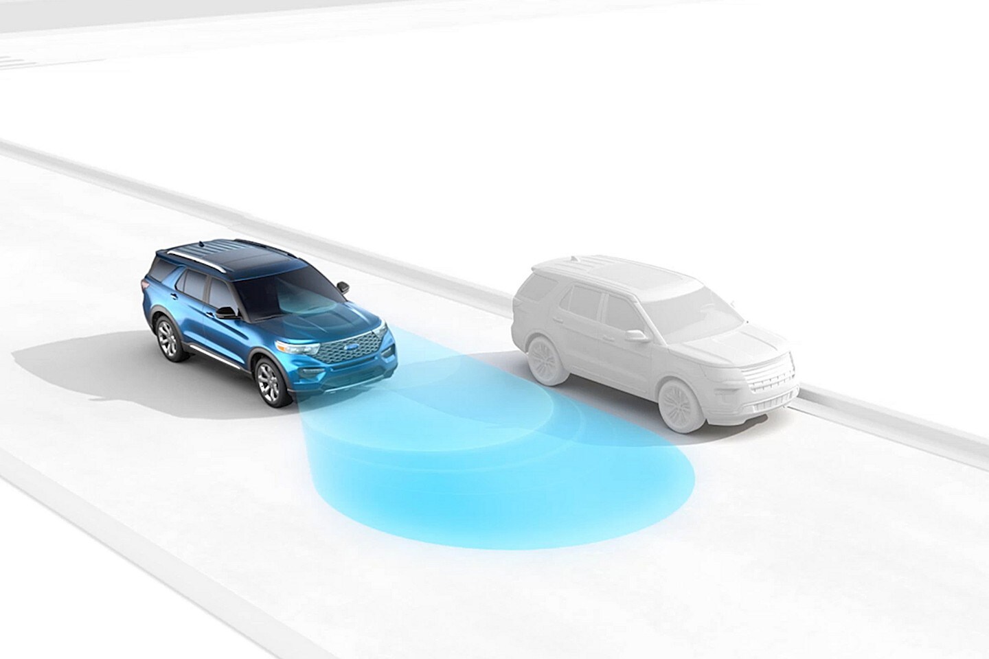 2023 Ford Explorer® demonstrating Pre-Collision, dramatization