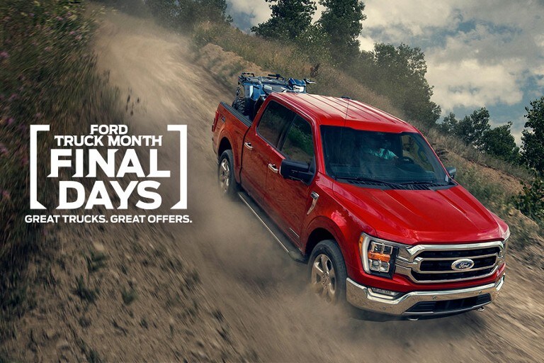 Ford Truck Month National Offer: Final Days – 2023 F-150® XLT Truck driving off road