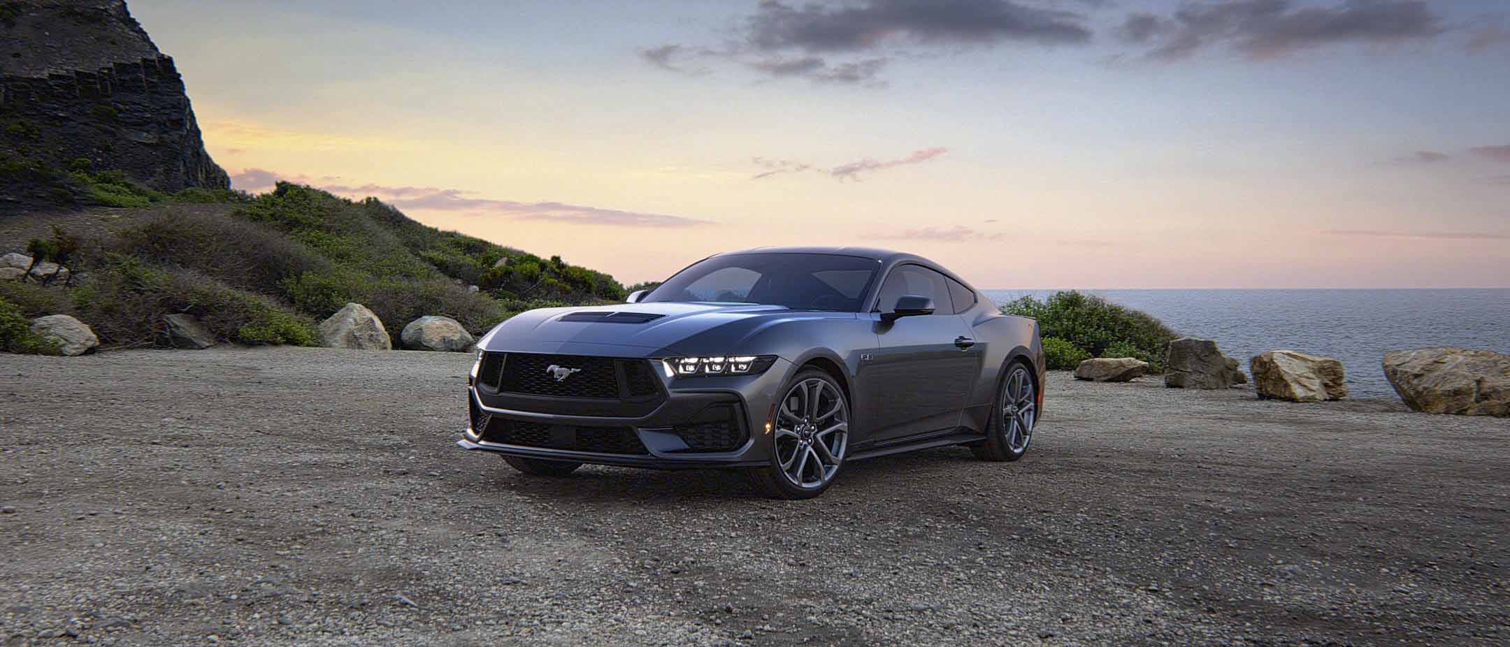 Carbonized Gray Metallic Ford 2024 Mustang | Best Ford Dealer | in Nashua NH