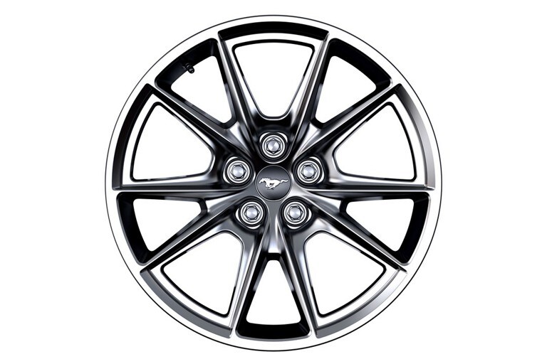 2024 Ford Mustang® GT 19-inch by 8.5-inch Shadow Silver-painted aluminum wheel
