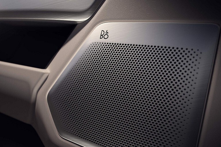 Interior door showing a speaker with the B&O® logo