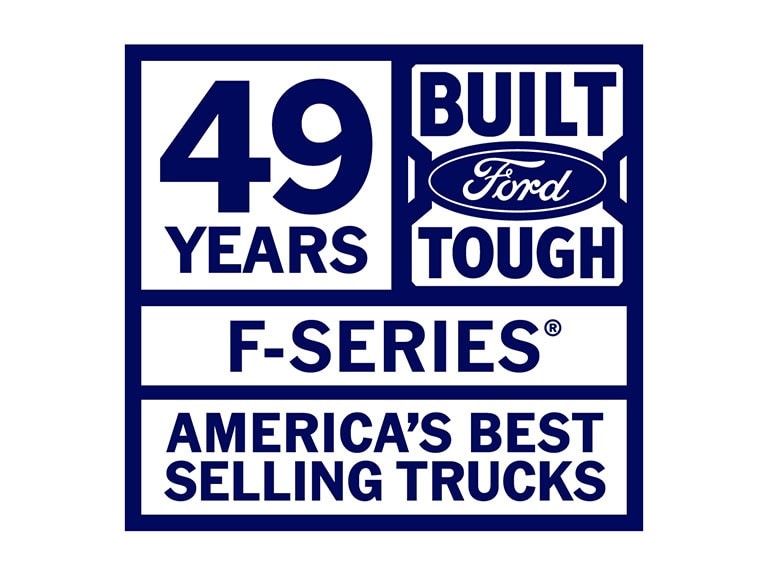 F-Series 49 years as America's best selling trucks logo