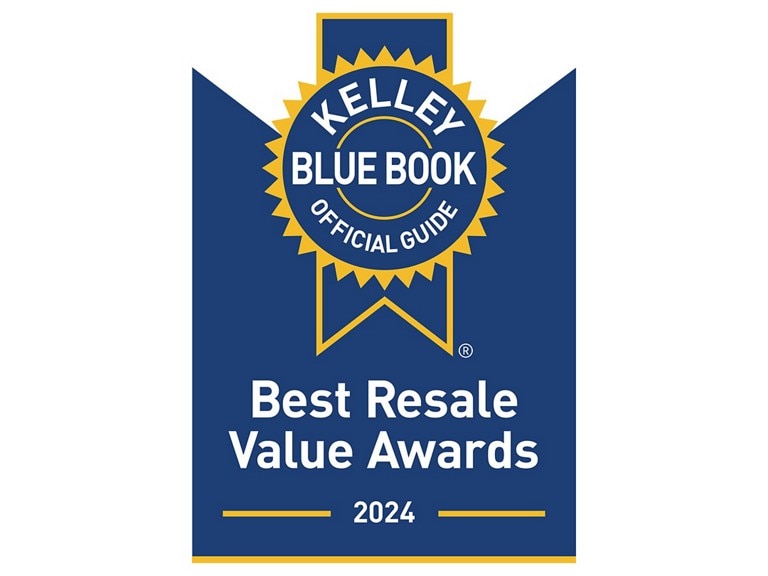 Kelley Blue Book Best Resale Value Award