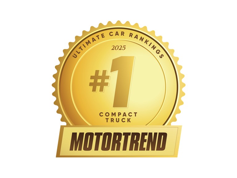 MotorTrend number 1 Compact Truck badge
