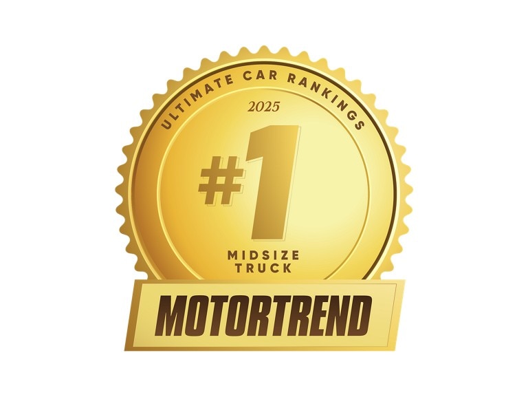 MotorTrend number 1 Midsize Truck badge