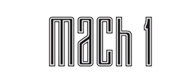 Mach 1 text logo