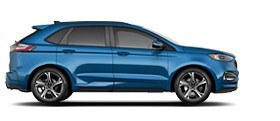 2020 Ford Edge S T shown in Performance Blue