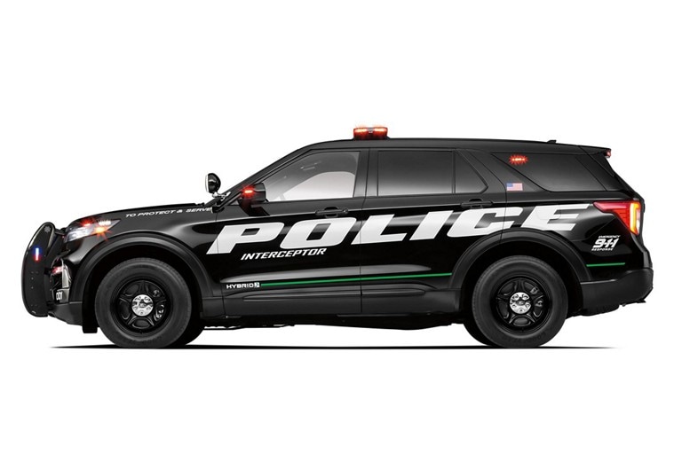 Door of police interceptor utility