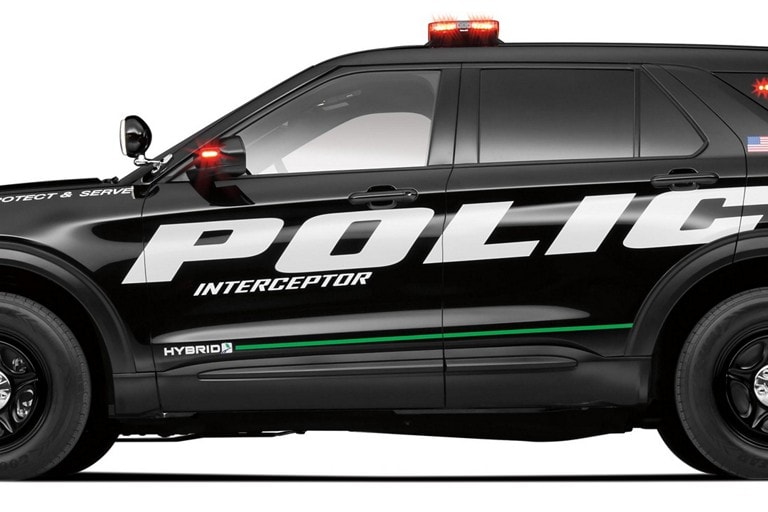 Door of police interceptor utility