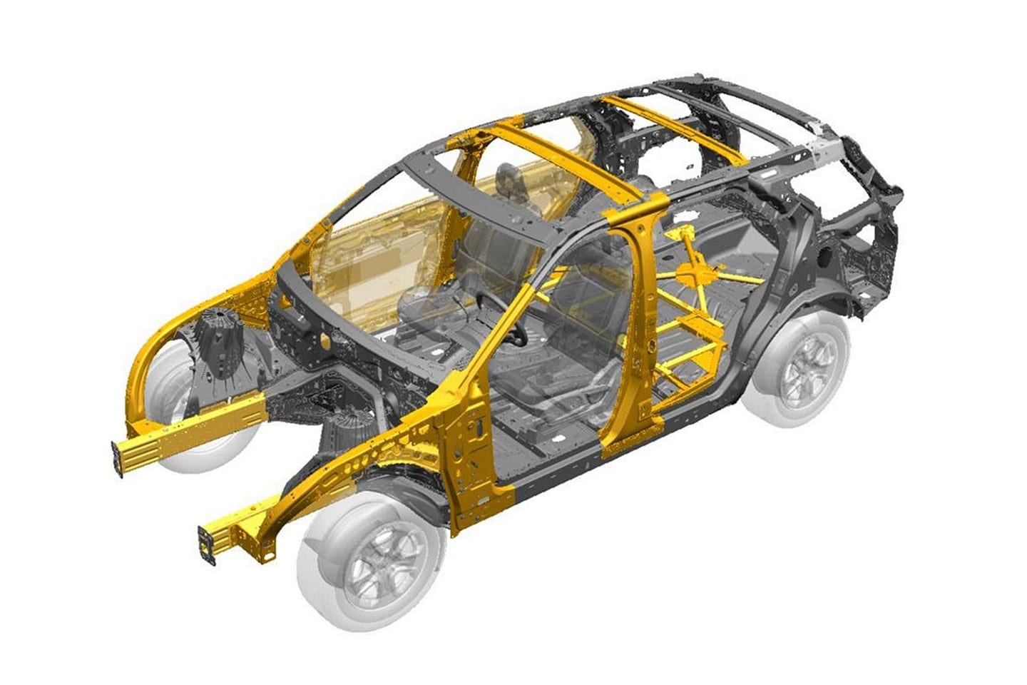 Safety cage of the police interceptor utility