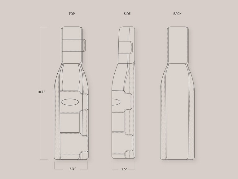 Technical illustration of Ford SupportBelt seat belt accessory.