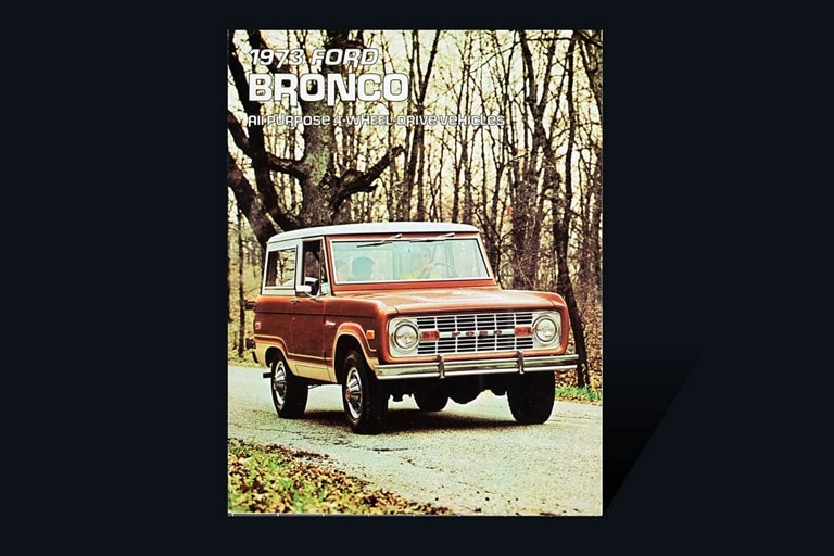 cover of 1973 Ford Bronco vehicle brochure