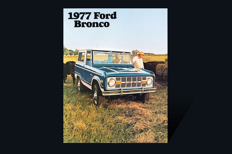 cover of 1977 Ford Bronco vehicle brochure