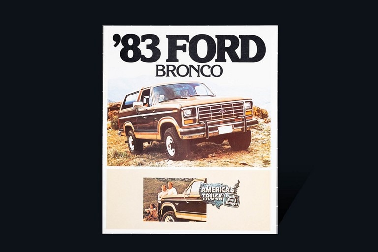 cover of 19 83 Ford Bronco vehicle brochure