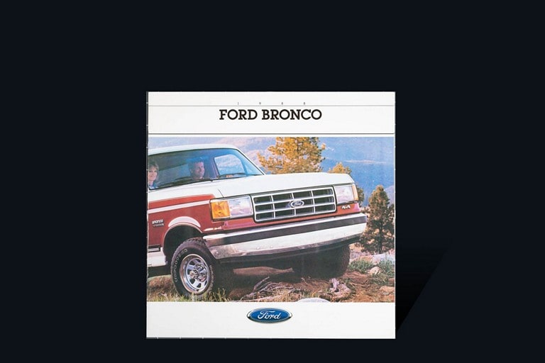 cover of 19 88 Ford Bronco vehicle brochure