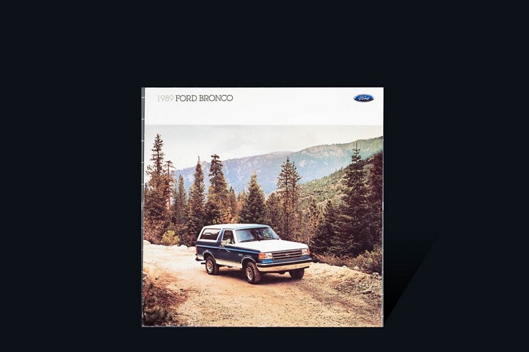 cover of 1989 Ford Bronco vehicle brochure